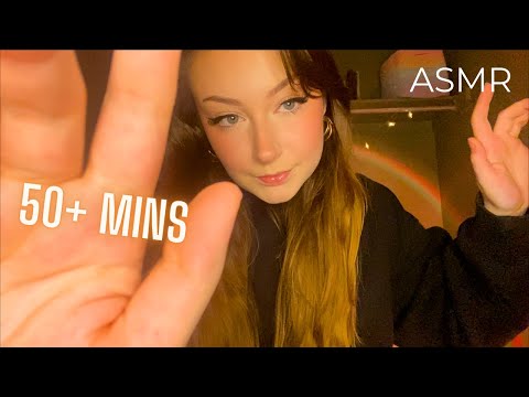 ASMR 50+ MINS OF HAND SOUNDS AND FINGER FLUTTERS