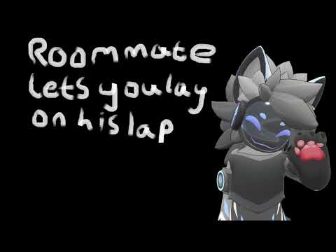 [Furry ASMR] [m4m] Roommate lets you lay on his lap [Part 4] [Headpats]