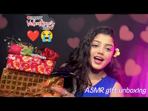 ASMR Valentine's Gift Unboxing 🎁😭