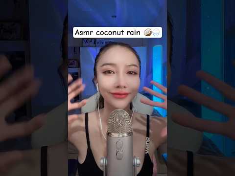 Asmr coconut rain 🥥🌧️ #amsrsounds #relax #asmr #asmrshorts #relaxing #asmrsleep