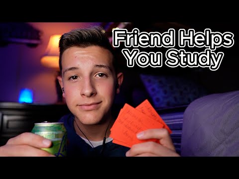 ASMR - Friend Helps You Study For a Test (whispering, writing)