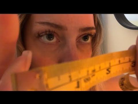 ASMR Measuring Your Face • Very Up Close Personal Attention 