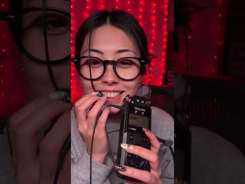 ASMR ear to ear mouth sounds on the tascam ! #asmr