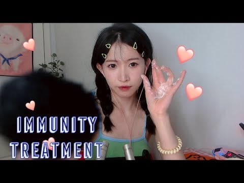 ASMR 免疫入天花板刺痛掏耳，揉耳朵 刮耳朵 水嘟嘟 Immunity Treatment,Intensity Ear Cleaning,Massage