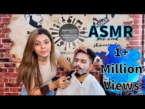 @asmrfiroz | Indian Female Barber Samaira | ASMR Face Wash☁