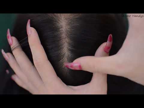 ASMR Head Massage, Real Person Hair Parting, Hair Treatment For Deep Sleep