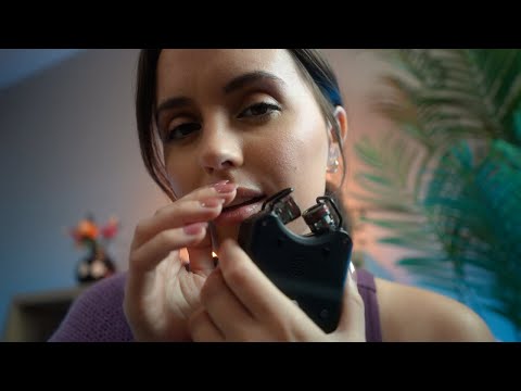 ASMR | goodnight kisses until you fall asleep ❤️ (bassy and breathy tascam sounds)