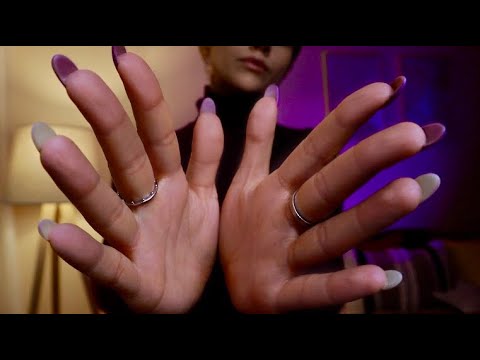 ASMR Slow Hand Movements & Close Whispering l Extremely Relaxing Sleep Session with Water Sounds