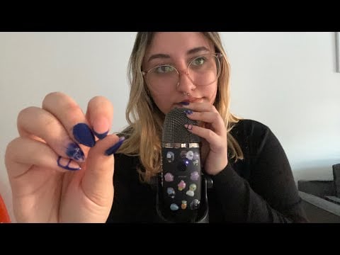 ASMR MIC SCRATCHING, NAIL TAPPING Y MOUTH SOUNDS 