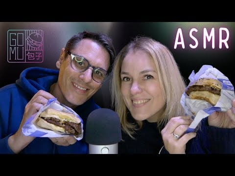 ASMR FR 🍔 On teste les burgers fusion de chez Gomu - Mukbang