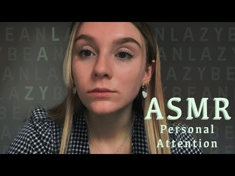 Random Personal Attention with face touching, haircut and comfort after a hard week | Lazy Bean ASMR