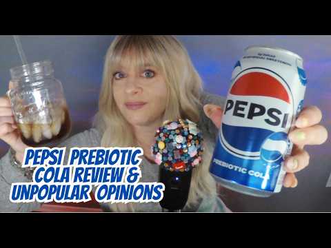ASMR Pepsi Pre-Biotic Cola Review & Gum Chewing Unpopular Opinions | Whispered