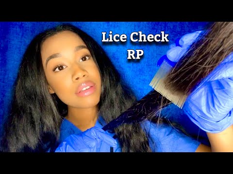 ASMR School Nurse Lice Check Role-play /Lice Removal Role-play🪲 With Hair 🪲