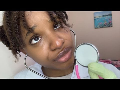 ASMR Gum Chewing Role-play ✨Doctor’s appointment but she is unprofessional 