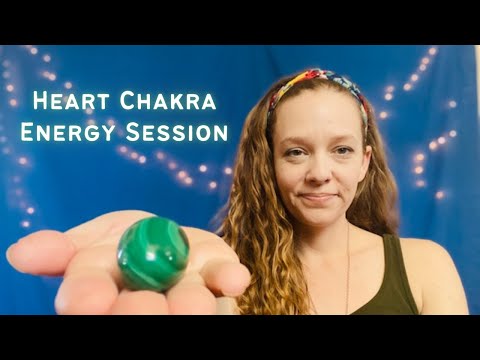 ASMR Heart Chakra Balancing - Smoke Cleanse, Crystal Activation, Breath and Hand Movement & Mantra