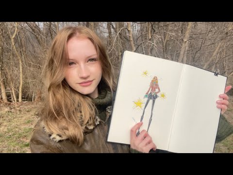 ASMR drawing chaos in the park 