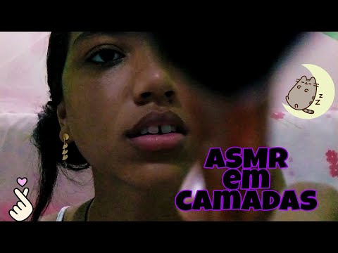 ASMR EM CAMADAS || vídeo para te causar relaxamento e soninho😴❤️✨