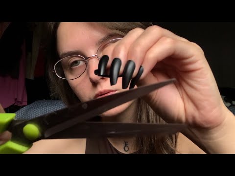 asmr scalp massage + haircut