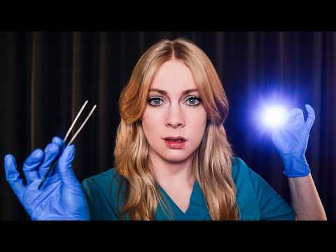 ASMR There's Something In Your Eye 👁️ Horror Roleplay, Ear to Ear Layered Whisper