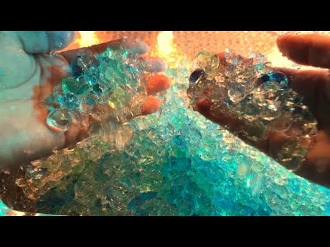 ASMR│ Sparkling Gel Ball 🩵Enjoy seeing and he│ No talking