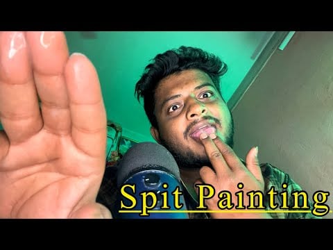 ASMR Spit Painting your face 👅