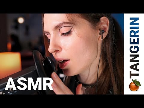 ASMR Soft Mouth Sounds, Whispering & Gentle Mic Brushing | Tangerin