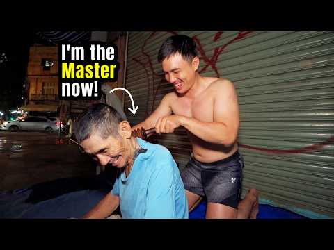AMAZING $5 Street Massage with Full Body & Cupping by Master Chú 7
