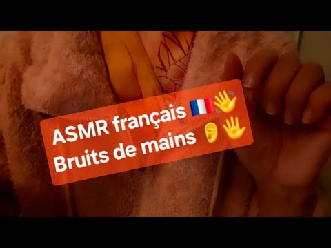 ASMR français 🇫🇷 : Bruits de mains 👐 et petit chuchotement près du micro 🎙️ 