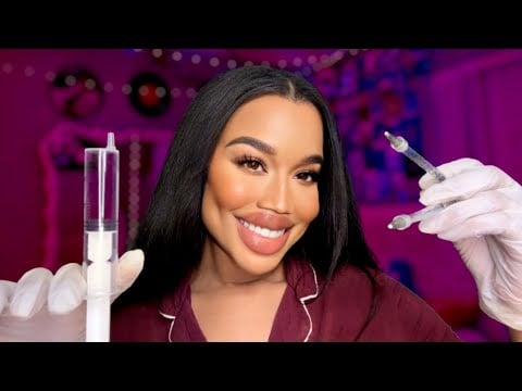 ASMR Girl With Botox Blindness Does Your Filler at a Sleepover 💉😴 ASMR Sleepover Role-play
