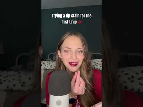 ASMR | Trying a lip stain for the first time 💋