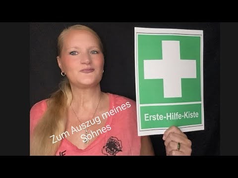 ASMR German - First Aid Kiste - Show and Tell - Auszug Kind 🧒 