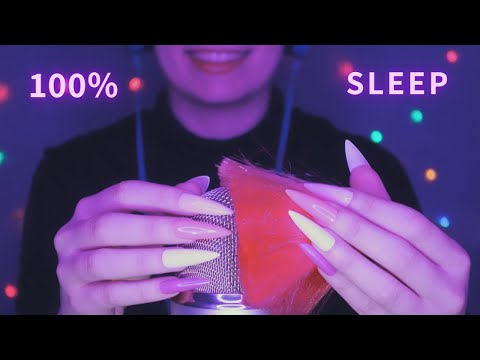 Asmr Mic Scratching , Brushing & Stroking | Hypnotic Asmr No Talking for Sleep with Long Nails - 1H