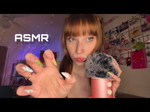 ASMR ⁠♡ Fluffy Mic Cover Scratching + Negative Energy Plucking/ Cutting
