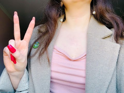 ASMR QUICKIE: 🖤 SCRATCHING ON TODAY'S OUTFIT (COAT SHIRT & JEWELRY) 🖤