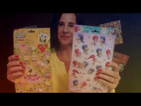 ASMR Français roleplay  🎧 décollage et collage de Stickers 🎧