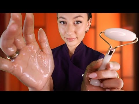 ASMR Calming Spa Facial Roleplay ~ Face Massage & Personal Attention