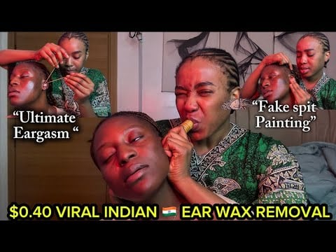 ASMR✨INDOOR STREET INDIAN🇮🇳HEAD& EAR INTENSE MASSAGE,SPITPAINT THAT SENT THEM TO ANOTHER DIMENSION 