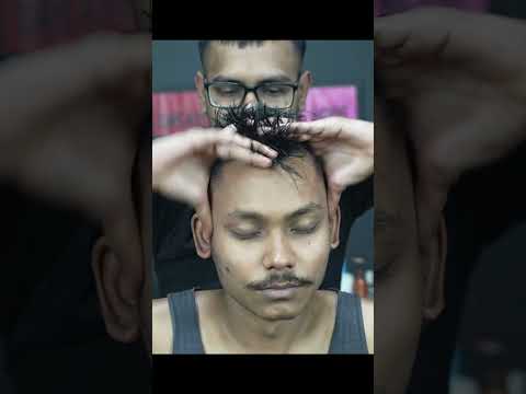 Indian Traditional ASMR Head Massage With Neck Cracking By Indian Barber RANA #shorts