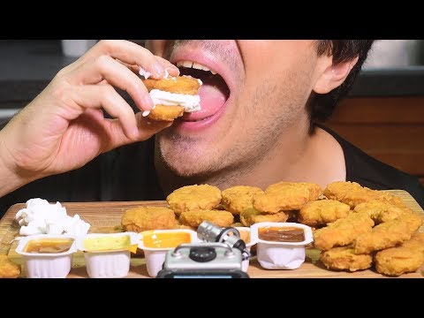 ASMR McDonalds 40 Chicken NUGGETS CHALLENGE *AuzSOME Austin's*  (EATING SOUNDS) | Nomnomsammieboy