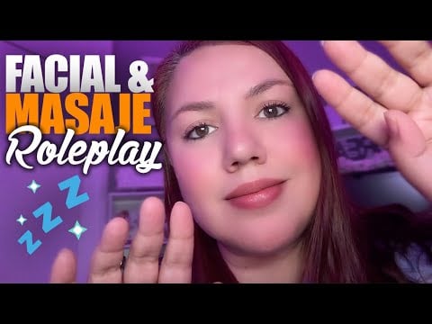 ASMR en Español  Limpieza y Masaje FACIAL 💤 ASMR para DORMIR RAPIDO 💤