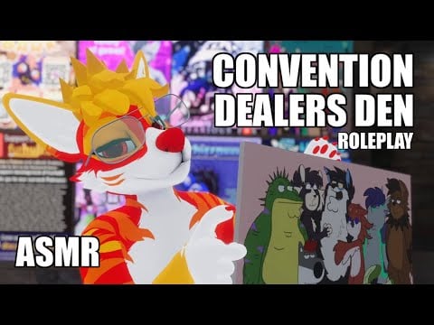 [Furry ASMR] Trying to sell you things at the dealers' den RP (Tapping + Drawing) 🛍️