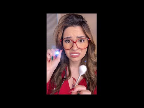 ASMR Eye Exam BUT EVERYTHING IS WRONG #Shorts Medical Exam, Orbital, Visual Field test