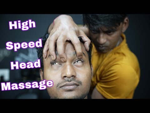 High Speed Headache Relief Head Massage ASMR | Head Scratching And Tapping | Neck Cracking ASMR