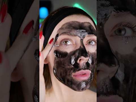Applying & Removing a Peel-Off Mask. ✨ #asmr #beauty #oddlysatisfying