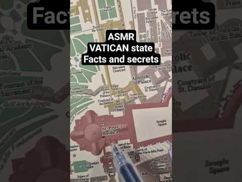 VATICAN State City Map with Facts & Secrets | #asmrwhispering  #asmrfacts #vatican #geographyfacts