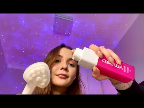 ASMR- SKINCARE NOTURNO NA SUA PELE 💖