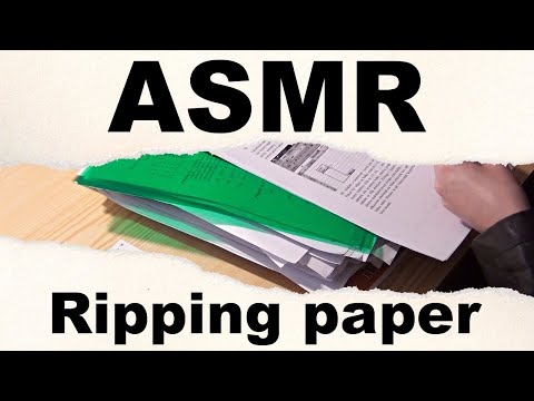 Old school ASMR | Ripping paper, no talking (a request)