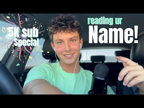 ASMR | Whispering My Subscribers Names 💚 5,000 subscriber special!