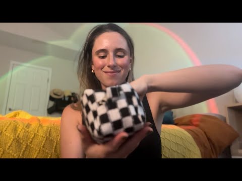 ASMR Going Through My Old Makeup Bag (Tapping, Rummaging, and Makeup Sounds 