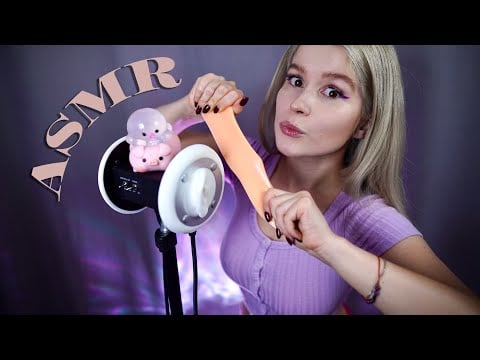 Anti-stress ASMR ✨ Sticky squishy sounds, hands movements, binaural mouth sounds, 3Dio triggers